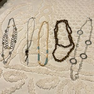 Bundle of 5 necklaces.